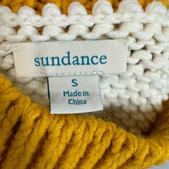 Sundance Cowl Neck Multicolor Relaxed Fit Sweater Women's S - Picture 8 of 9